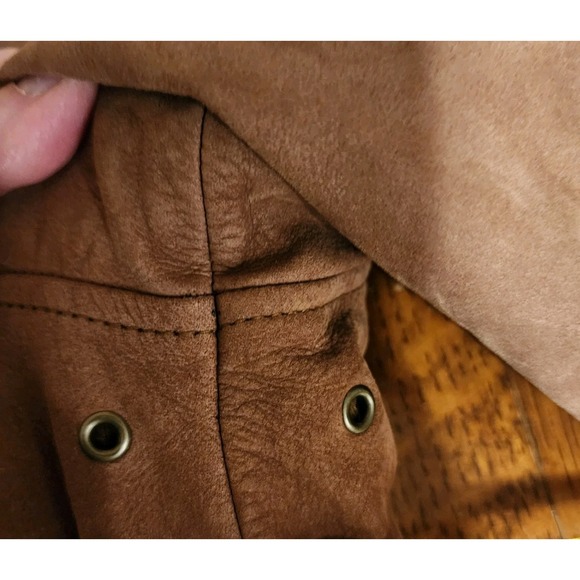 Y2K Hunt Club Leather Bomber Style Jacket Size XL Retro - Picture 7 of 16